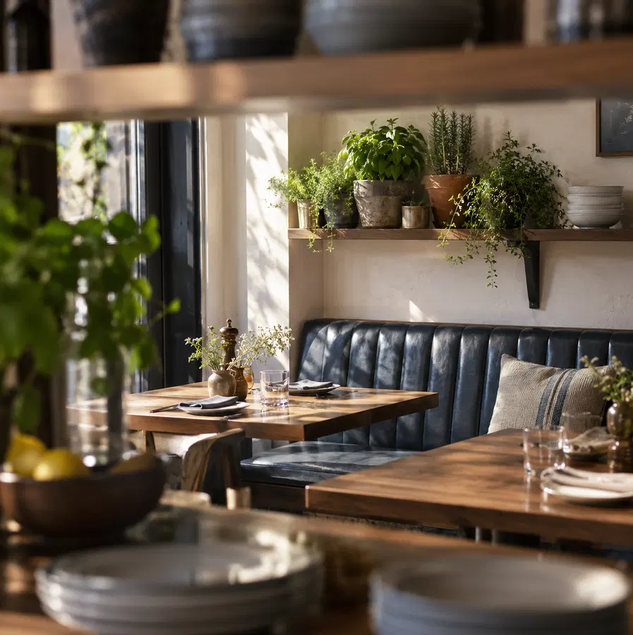 Illustration of restaurants equipment and workspace
